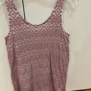 Deletta Pink Sleeveless Tank Top with Scoop Neckline (Anthropologie brand)